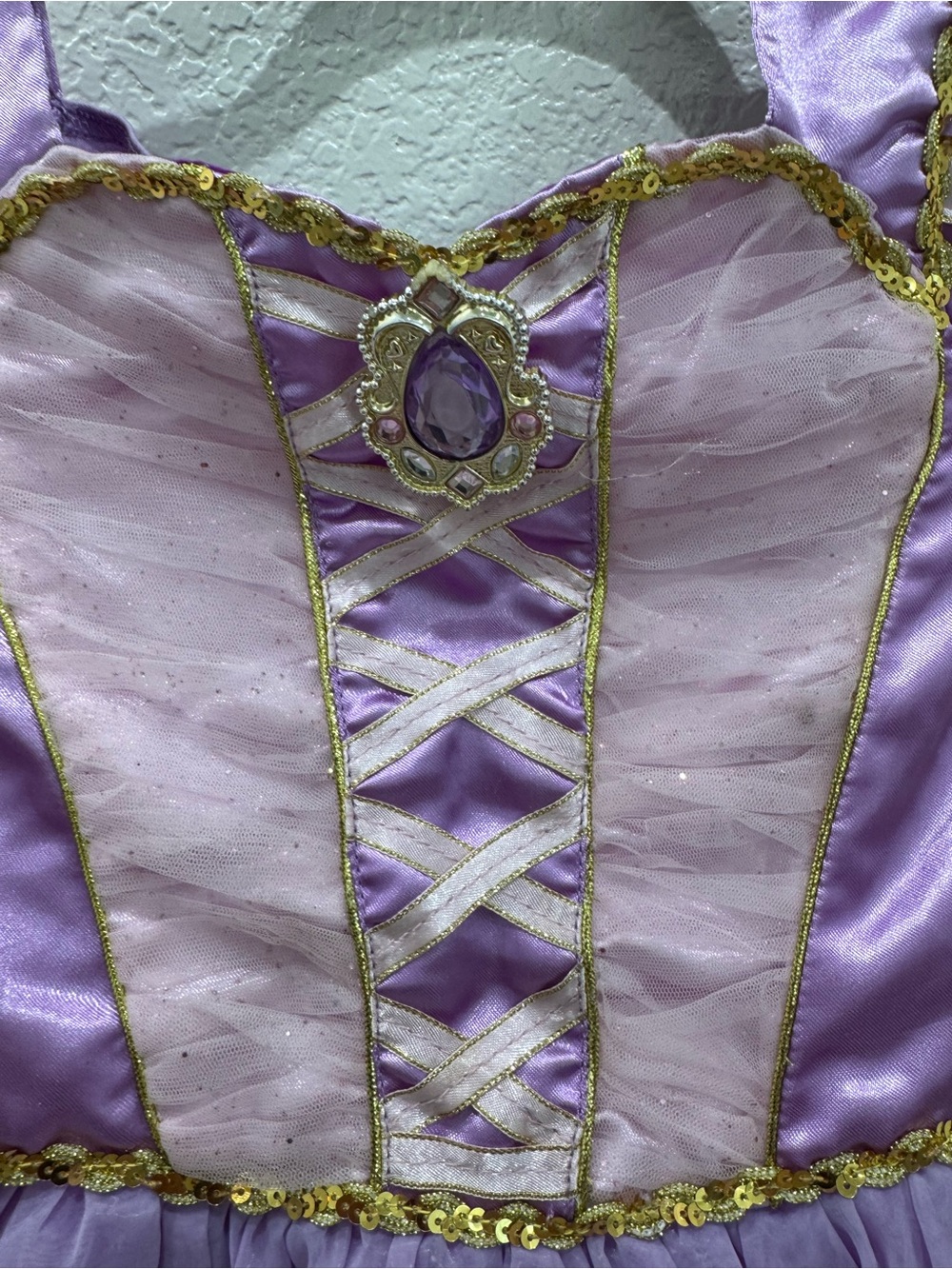 Disney Parks Tangled Rapunzel Princess Costume Dress Girls 5/6 Purple Halloween - Picture 5 of 9